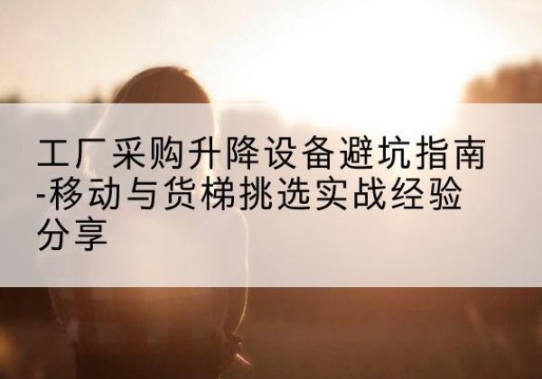 洛阳移动式升降机怎么选-工厂采购升降设备避坑指南-移动与货梯挑选实战经验分享